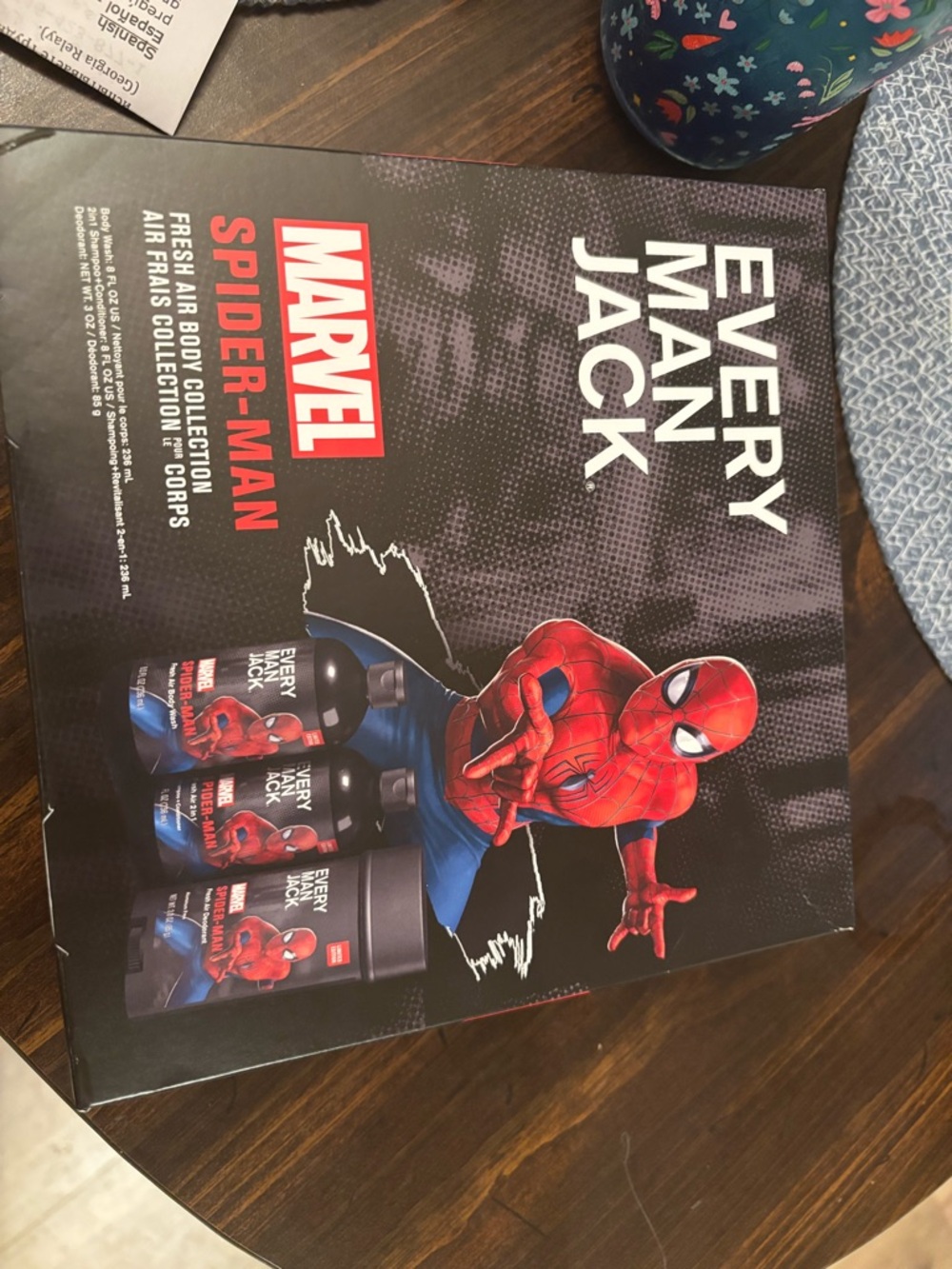 Marvel Spider-Man Every Man Jack Body Care Set - Red, Black